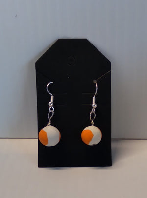 Polymer Clay Freeze Dried Crackle Earrings