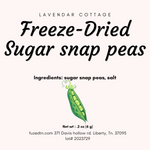 Freeze Dried Sugar Snap Pea Crisps lightly salted sample pack