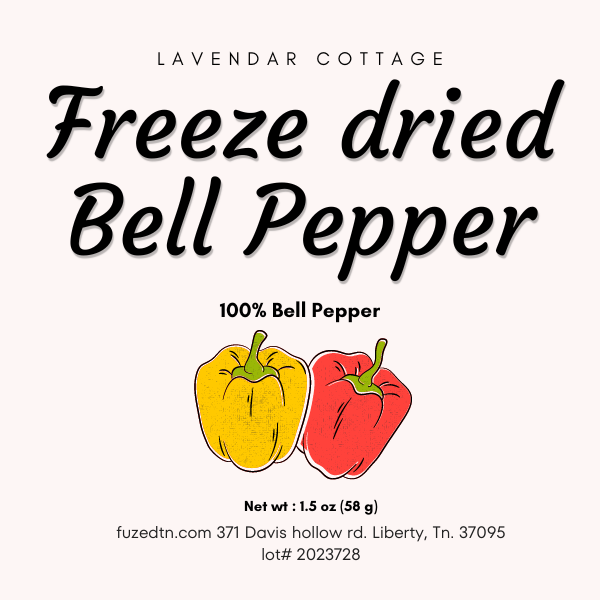 Freeze Dried Mixed Bell Peppers Family Pack