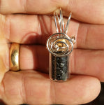 Black Tourmaline Fairy jar Pendant